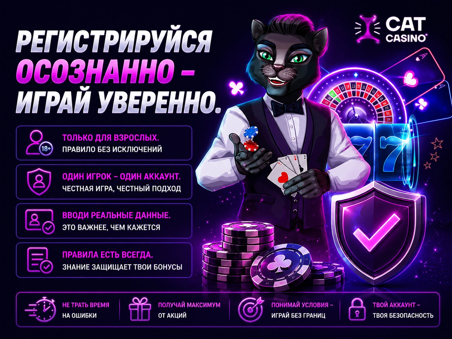 Регистрация на Cat Casino